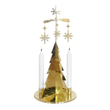 Grande North Star Tea Light Carousel, Gold