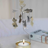 Moomin Imagine Tea Light Carousel, Silver/Gold