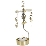 Night Sky Tea Light Carousel Chime, Gold