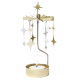 Sparkle Tea Light Carousel Chime, Gold