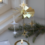 Sparkle Tea Light Carousel Chime, Gold