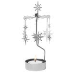 Northern Star Tea Light Carousel Chime, Silver (10245806555423)
