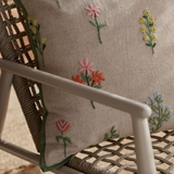 Cushion Cover Alice Hand Embroidered Flowers 50x50cm