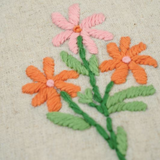 Cushion Cover Alice Hand Embroidered Flowers 50x50cm