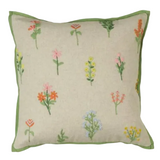 Cushion Cover Alice Hand Embroidered Flowers 50x50cm