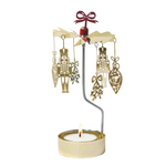 Noel  Tea Light Carousel Chime, Gold (10245804523807)