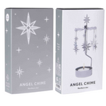 Northern Star Tea Light Carousel Chime, Silver (10245806555423)