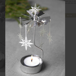 Northern Star Tea Light Carousel Chime, Silver (10245806555423)
