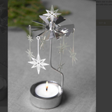 Northern Star Tea Light Carousel Chime, Silver (10245806555423)