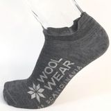 Wool wear ankle socks, Grey