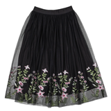Ma-ia Annette Womens' Tulle Skirt, Black