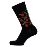 Apple Tree Merino Socks, Black
