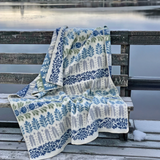 Arvet (The Legacy) 100% Wool Blanket, Blue