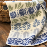 Arvet Baby (The Legacy) 100% Wool Baby Blanket, Blue
