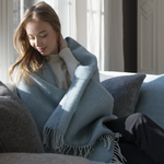 Arvo 100% Wool Pocket Shawl, Natural Dyed Woad (10152666169631)