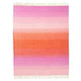 Klippan Aurora 100% Wool Throw, Reddish Pink