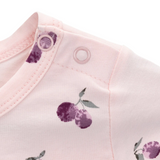 Ma-ia Plums Long Sleeve Baby Dress, Light Rose