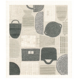 100% Biodegradable Dishcloth, Grey Weave
