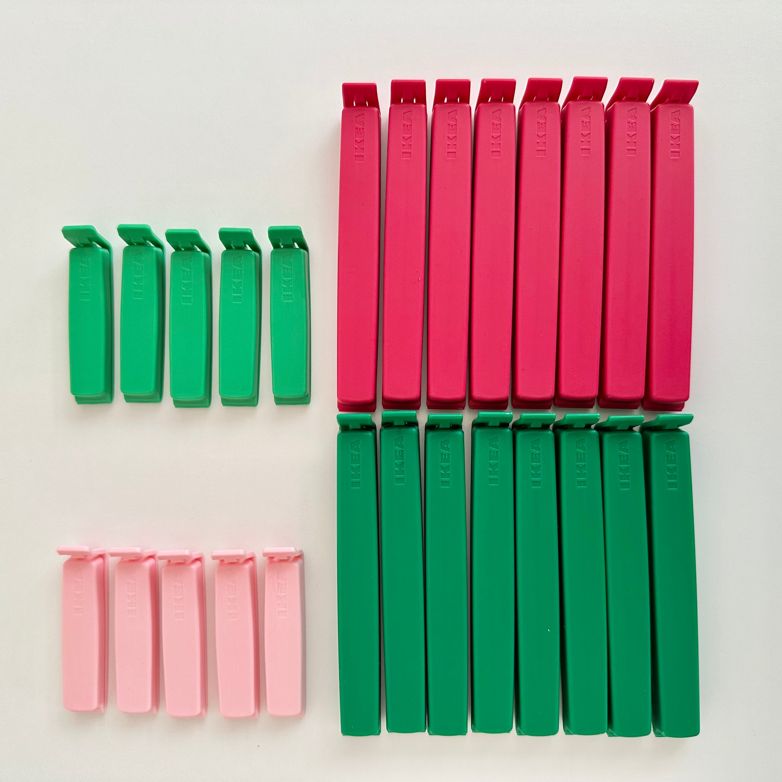 Ikea Bevara Bag Clips, 26-Pack – Nordic Chill - Main Image