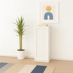 Ikea Billy Bookcase with Oxberg Solid Door, 40x30x106cm, White (8129567424799)