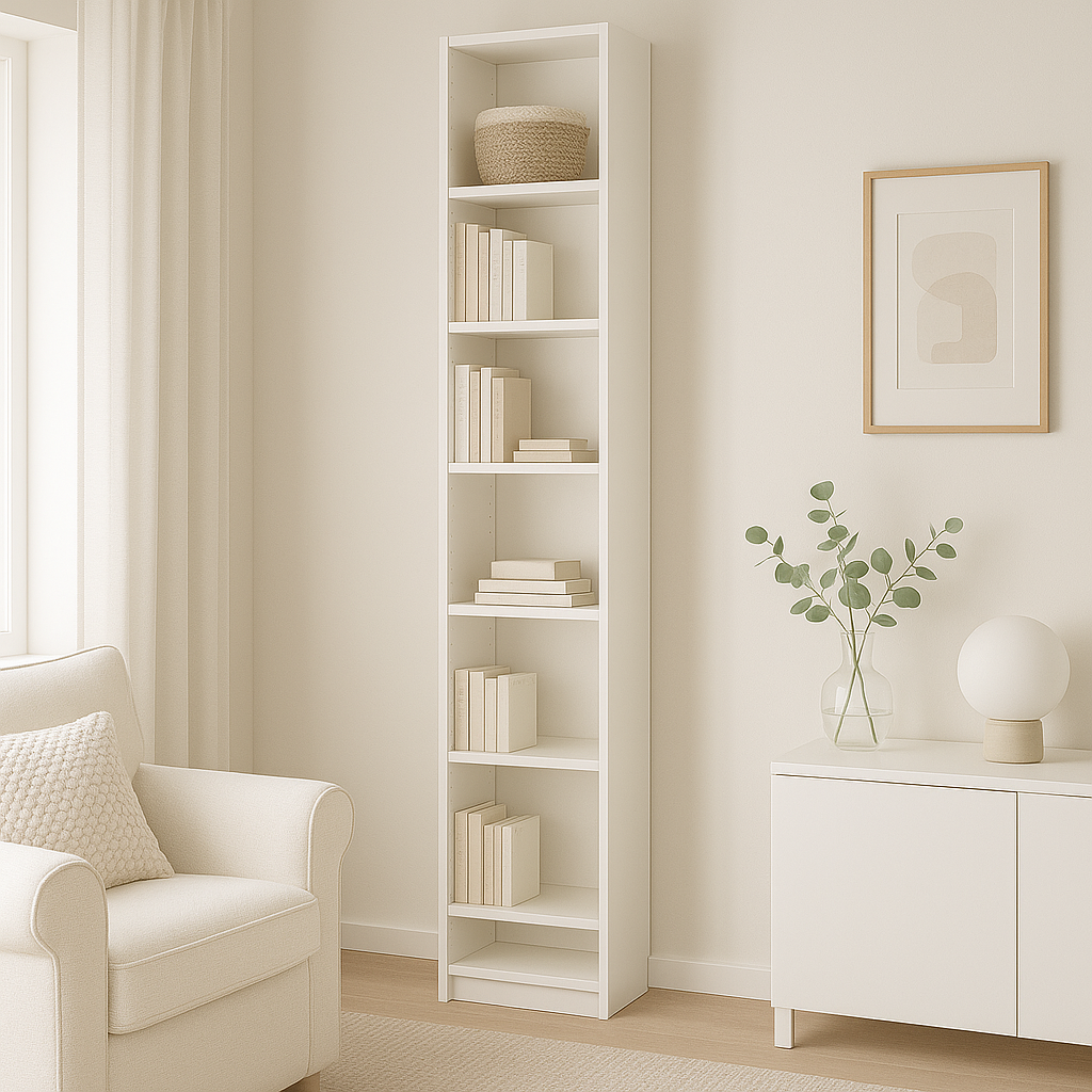 Ikea Billy Bookcase Extension Combo, 40x28x237cm, White (8129662812447)