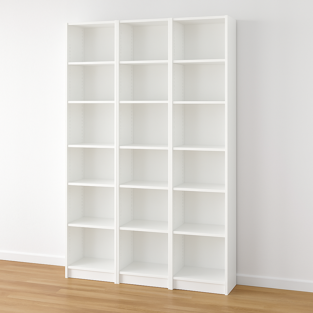 Ikea Billy Bookcase Extension Combo, 120x28x237cm, White (8129668776223)