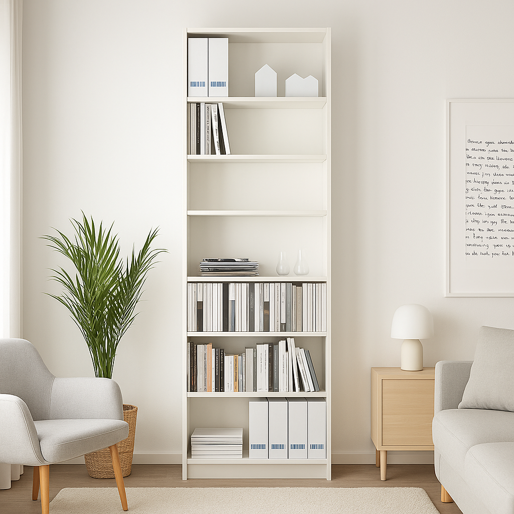 Ikea Billy Bookcase Extension Combo, 80x28x237cm, White (8129674936607)