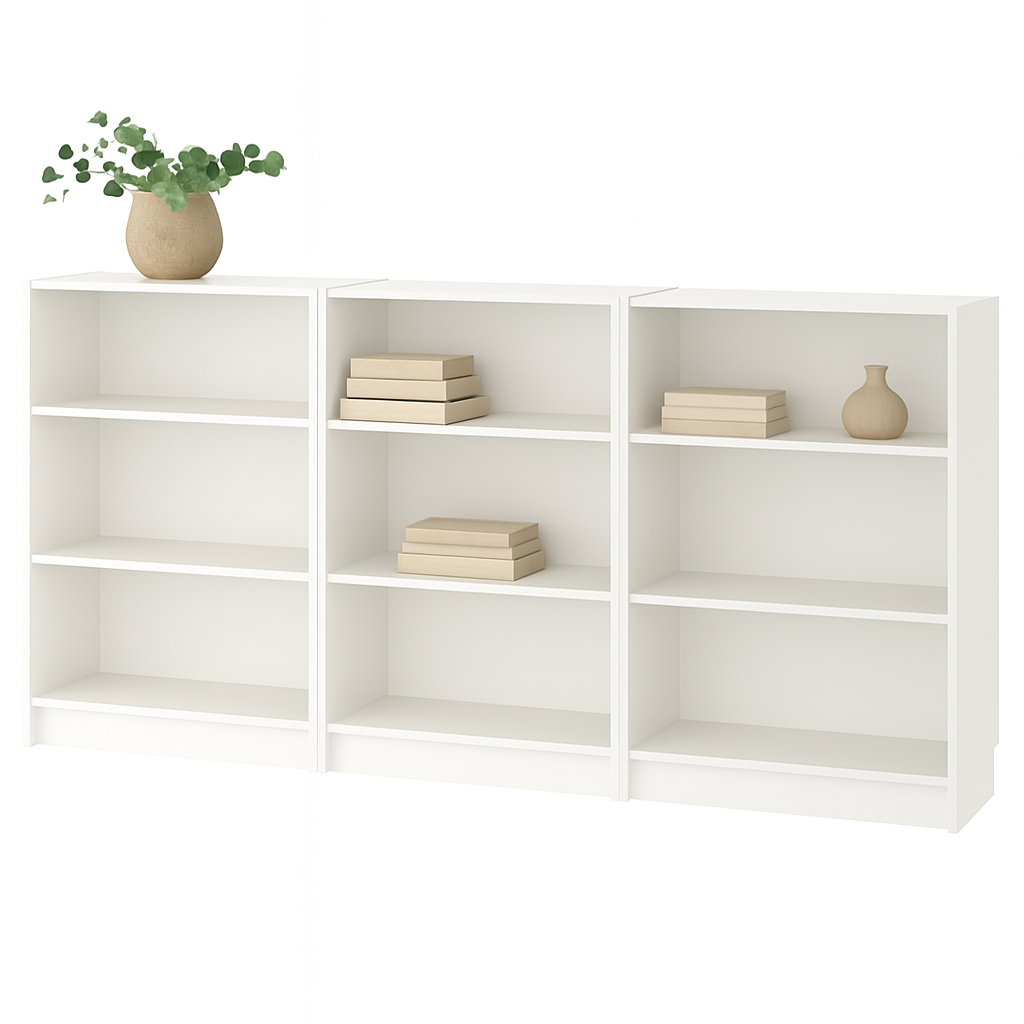 Ikea Billy Bookcase, 240x28x106cm, White (8129588199711)