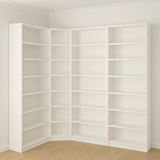 Ikea Billy Bookcase Corner Unit, 280x28x237cm, White (8129683751199)