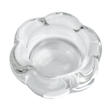 Flower Tealight Holder 3cm, Clear Glass
