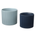 Ikea Daksjus Pots 2-Pack, Blue/Navy (9467457700127)