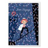 KEHVOLA Folded Card with Envelope - Bon Voyage!