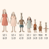 Maileg Rabbit, MY Light Blue Check (9362247123231)