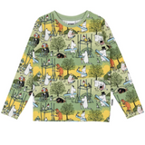 Moomin Kids Shirt Busy Bees, Green