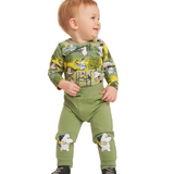 Moomin Busy Day Baby Pants, Green