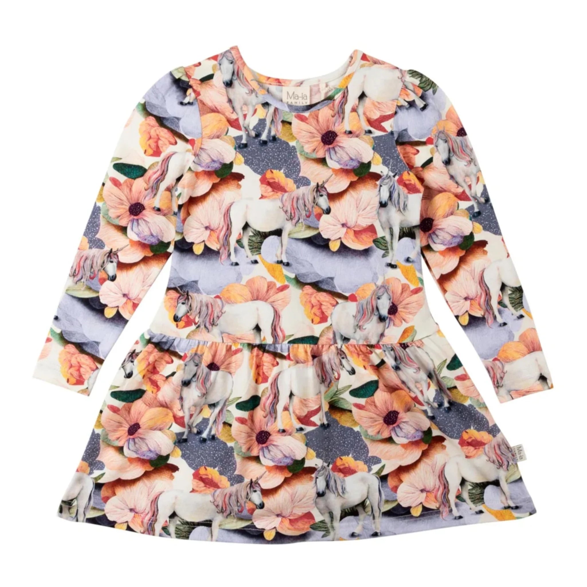 Ma-ia Kids Dress, Poppy (8904488190239)
