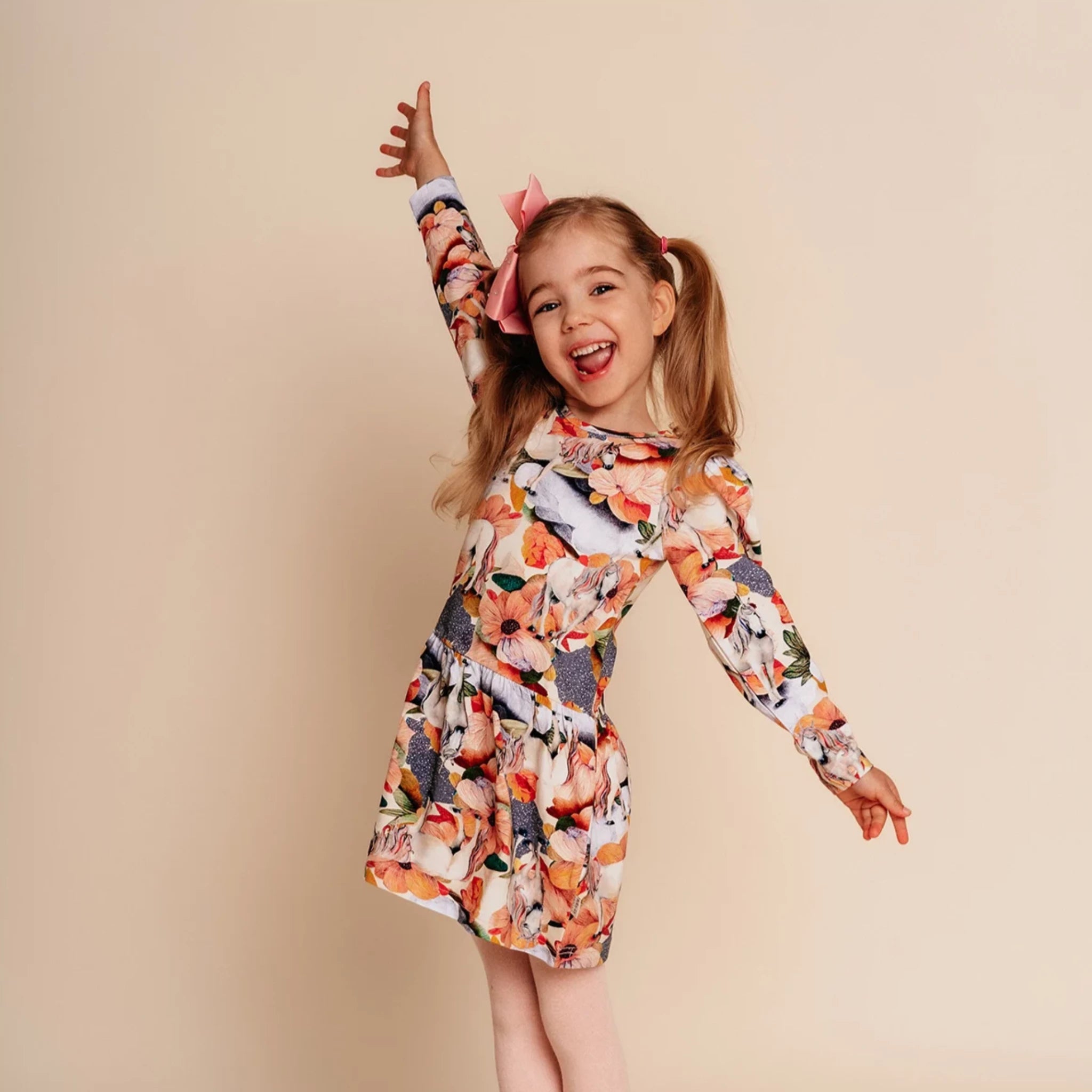 Ma-ia Kids Dress, Poppy (8904488190239)