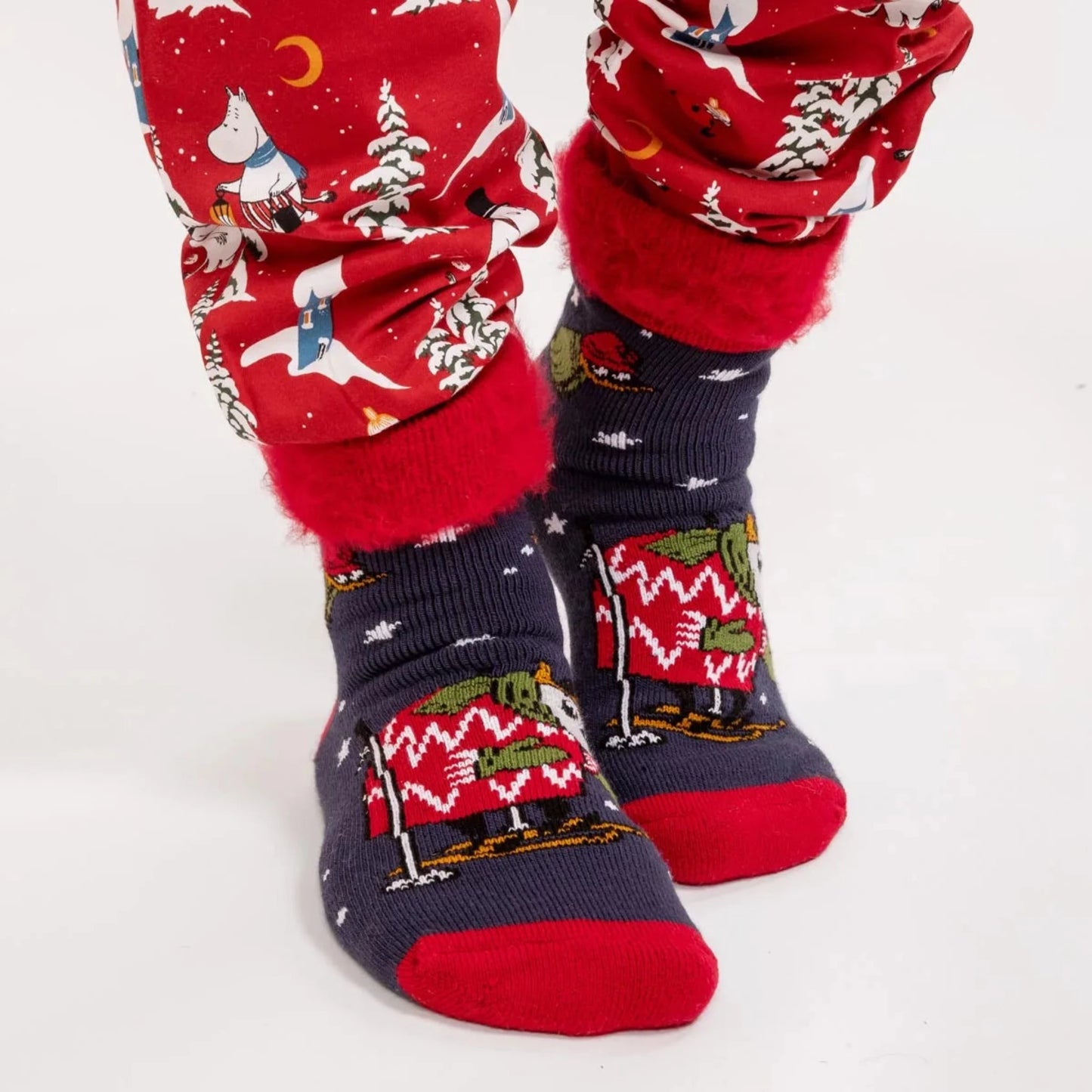 Moomin Sorry-Oo Kids Fluffy Socks, Dark Blue (8745666412831)