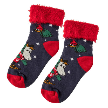 Moomin Sorry-Oo Adults Fluffy Socks, Dark Blue (8745663987999)