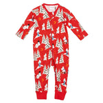 Moomins Winter Night Baby Pyjamas, Dark Red (8745502966047)