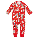 Moomins Winter Night Baby Pyjamas, Dark Red (8745502966047)