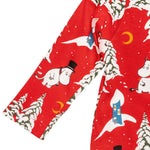 Moomins Winter Night Baby Pyjamas, Dark Red (8745502966047)