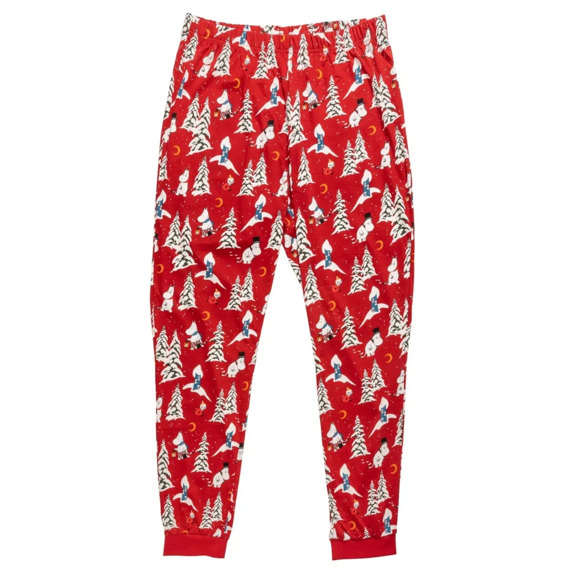 Moomin Winter Night Men's Pyjamas, Dark Red (8745578594591)