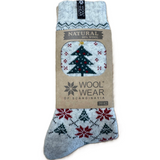 Christmas socks Wool Socks, grey