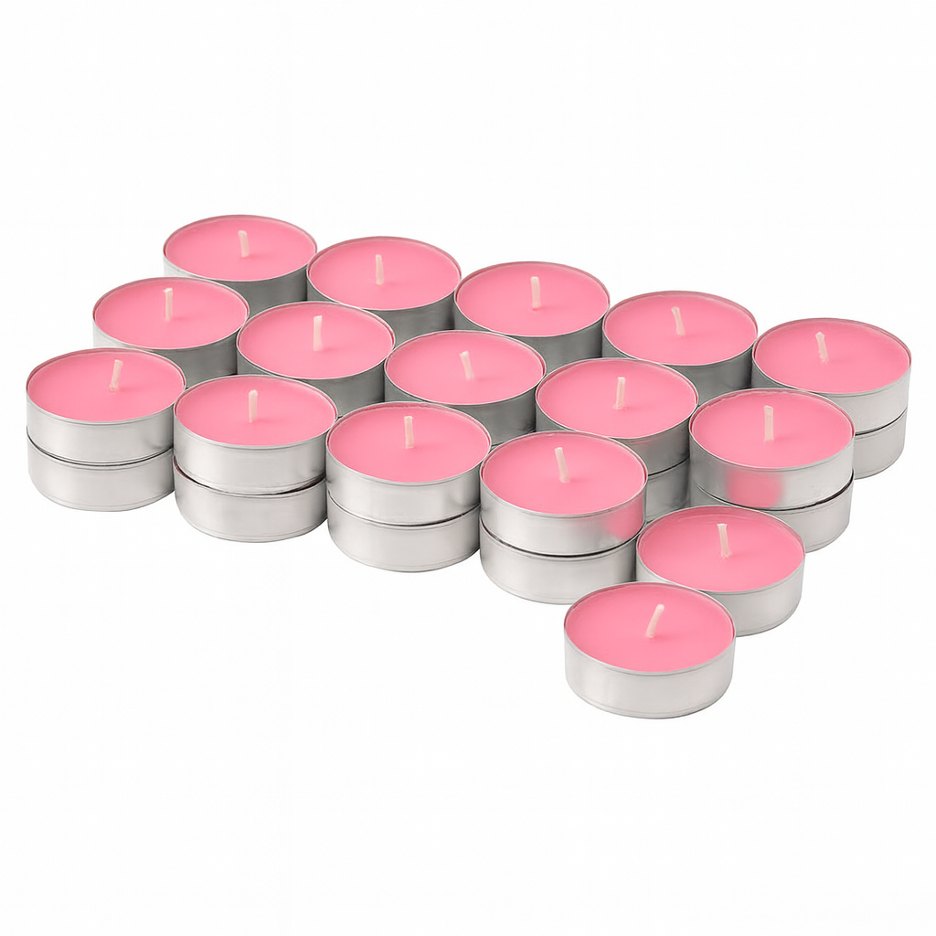 Ikea Blodbok Tea Light Candle, 30-Pack, Strawberry (10223696249119)