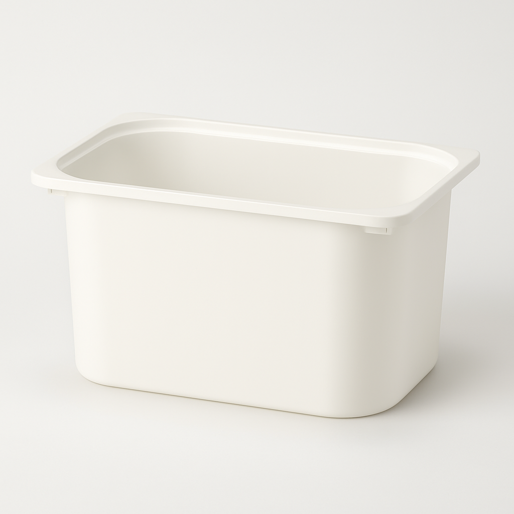 Ikea Trofast Storage Bin Medium 42x30x23xm, White (10252676301087)