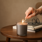 IKEA Enstaka Candle in a Glass 40hr, Bonfire (8784603513119)