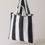 Ikea Skynke Folding Shopping Bag, Black-White (4576135446593)