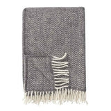 Klippan Chevron Wool Throw, 130x200cm, Grey