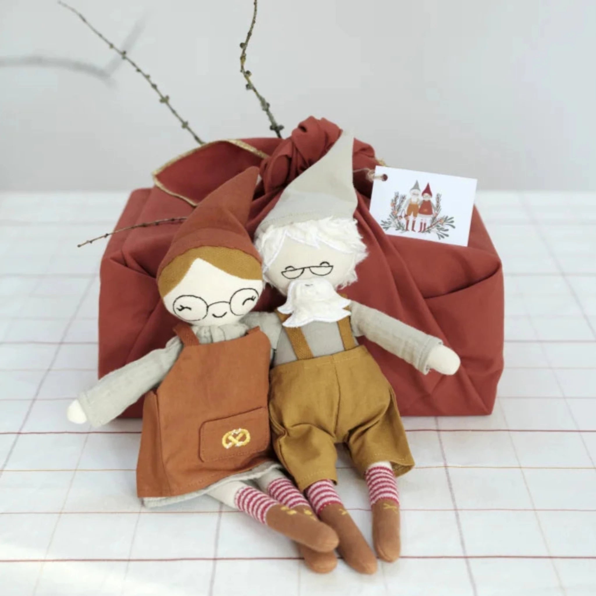 Fabelab Christmas Elf Doll, Grandpa, 30cm (8745900507423)